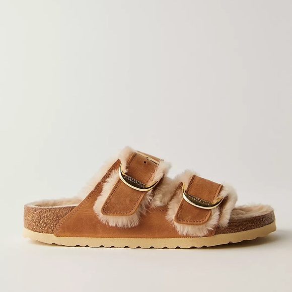 LIKE NEW BIRKENSTOCK BIG BUCKLE Fur Lined! - Picture 2 of 12